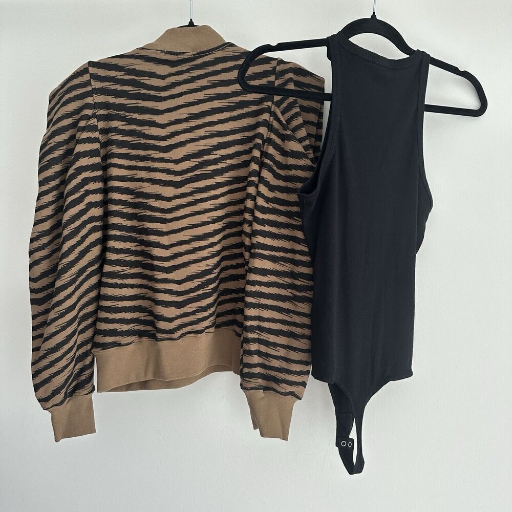 Agolde Sweatshirt‎ Bodysuit Lot Womens S XS Crew Neck Folded Sleeve Sweater Top - Picture 5 of 8